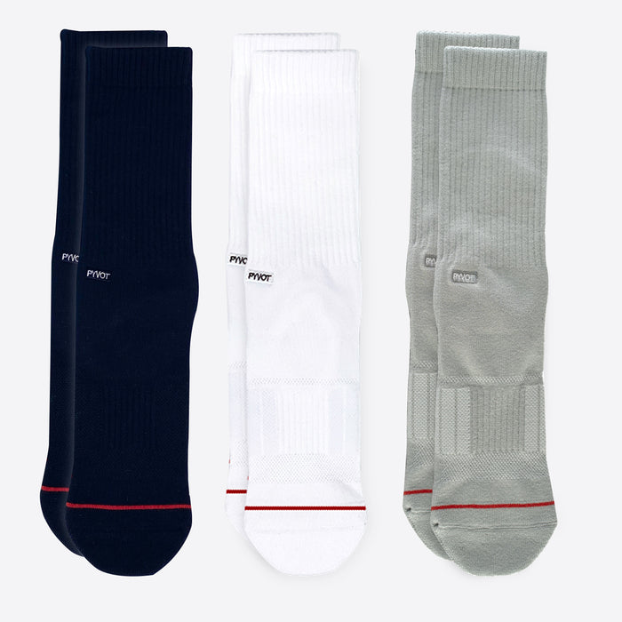 Gogh 3 Pair Crew Sock Bundle Mixed