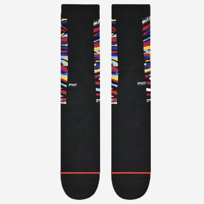 Striped colorful camouflage , Cool and fun crew socks with mixed camo made with combed cotton moisture wicking and arch support