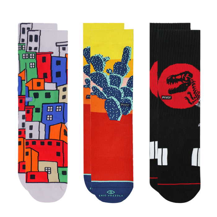 Red Sunset Bundle Socks