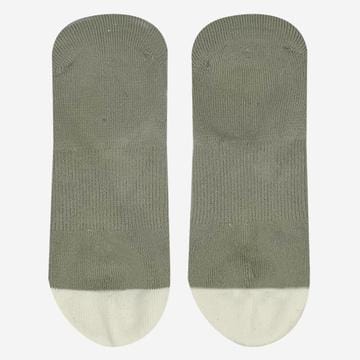 grey, cool no-show sock with combed cotton and moisture wicking, arch support, slip grip